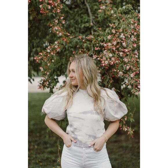 Ulla Johnson - Elliot Pullover in Thistle Tie Dye MEDIUM - Picture 1 of 8